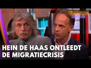 Socioloog Hein de Haas ontleedt bij Vandaag Inside de migratiecrisis in Nederland 